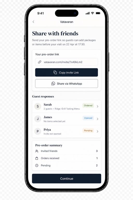 Guest paying a deposit to confirm an event booking
